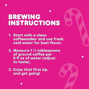 Dunkin White Chocolate Peppermint Artificially Flavored Ground Coffee Bag | 11 oz., Limited edition holiday coffee flavor, Medium roast, Made with arabica coffee, Shelf stable, SNAP EBT eligible