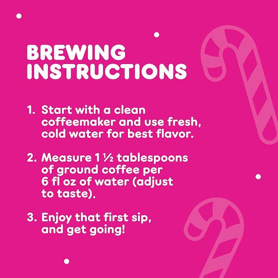 Dunkin White Chocolate Peppermint Artificially Flavored Ground Coffee Bag | 11 oz., Limited edition holiday coffee flavor, Medium roast, Made with arabica coffee, Shelf stable, SNAP EBT eligible