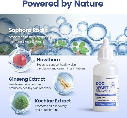 Miniatura 3 de HomeHom Removedor de verrugas para perros, soporte natural para la piel para perros. Elimina rápidamente las verrugas y las marcas de la piel,