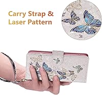 Vista 4 de UEEBAI Funda tipo billetera para Samsung Galaxy A16 4G/5G, cubierta de cuero PU con soporte, bloqueo RFID, funda flip con ranuras para tarjetas