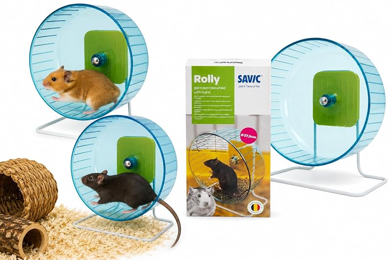 Roda de Exercícios para Pequenos Animais Savic Rolly XL com Suporte, 28 cm, 1 unidade