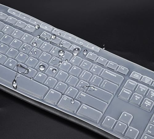 Miniatura 21 de Cubierta de teclado para teclado Logitech MK370 MK295 MK270 K270 K270, Logitech MK370 MK270 K270 Protector de piel de teclado - Negro