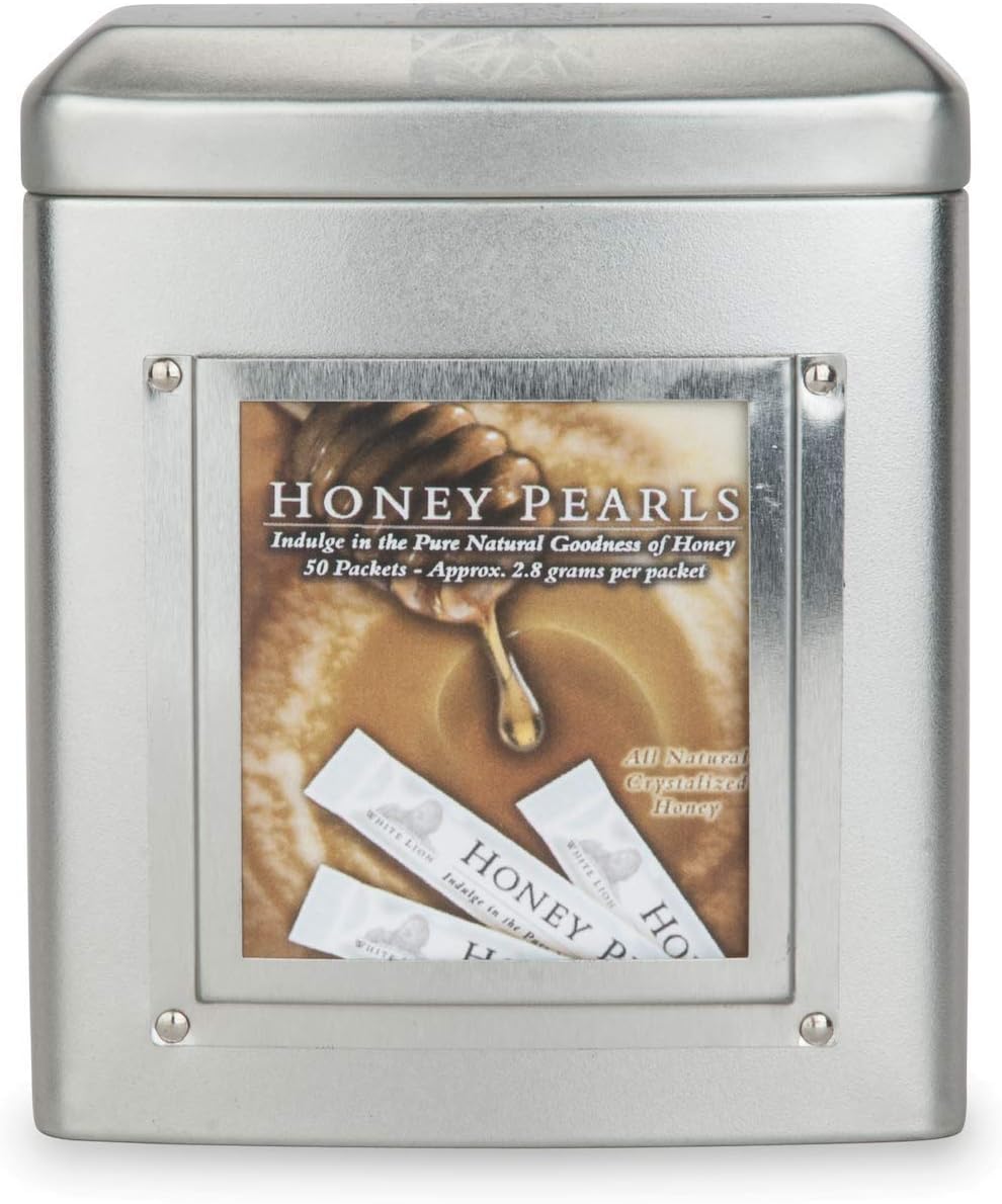 Honey Pearls, 40 Single Serving Sticks, White Lion Tea