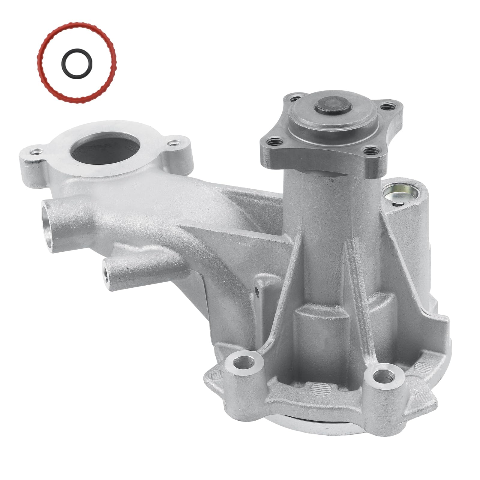 AW6701 Professional Engine Water Pump w/4 Bolt Pulley Flange Compatible With Ford F-150 2014-2011, Mustang 2014-2011 5.0L V8 Replace#1253270, 43014