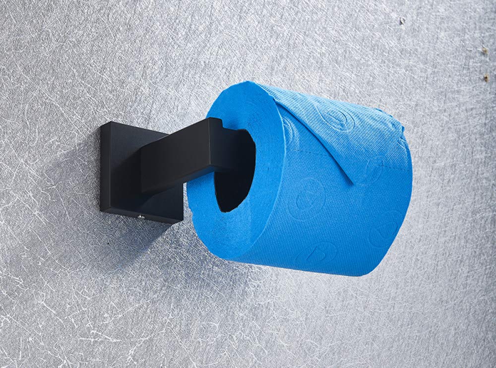 Set de Accesorios de baño, Gancho Negro para Bata, toallero, Barra, Soporte de Papel para estantería, Soporte para Cepillo de Dientes, Accesorios de baño