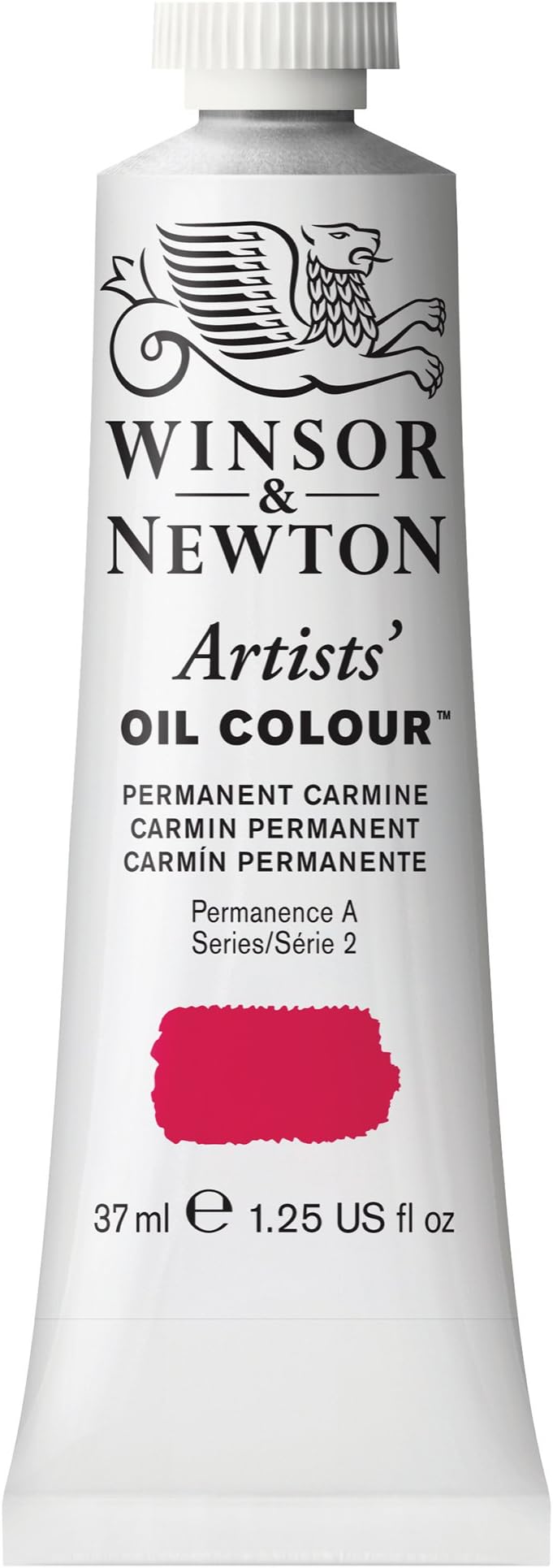 Winsor & Newton Artists' Oil Color Paint, 37-ml Tube, Permanent Carmine