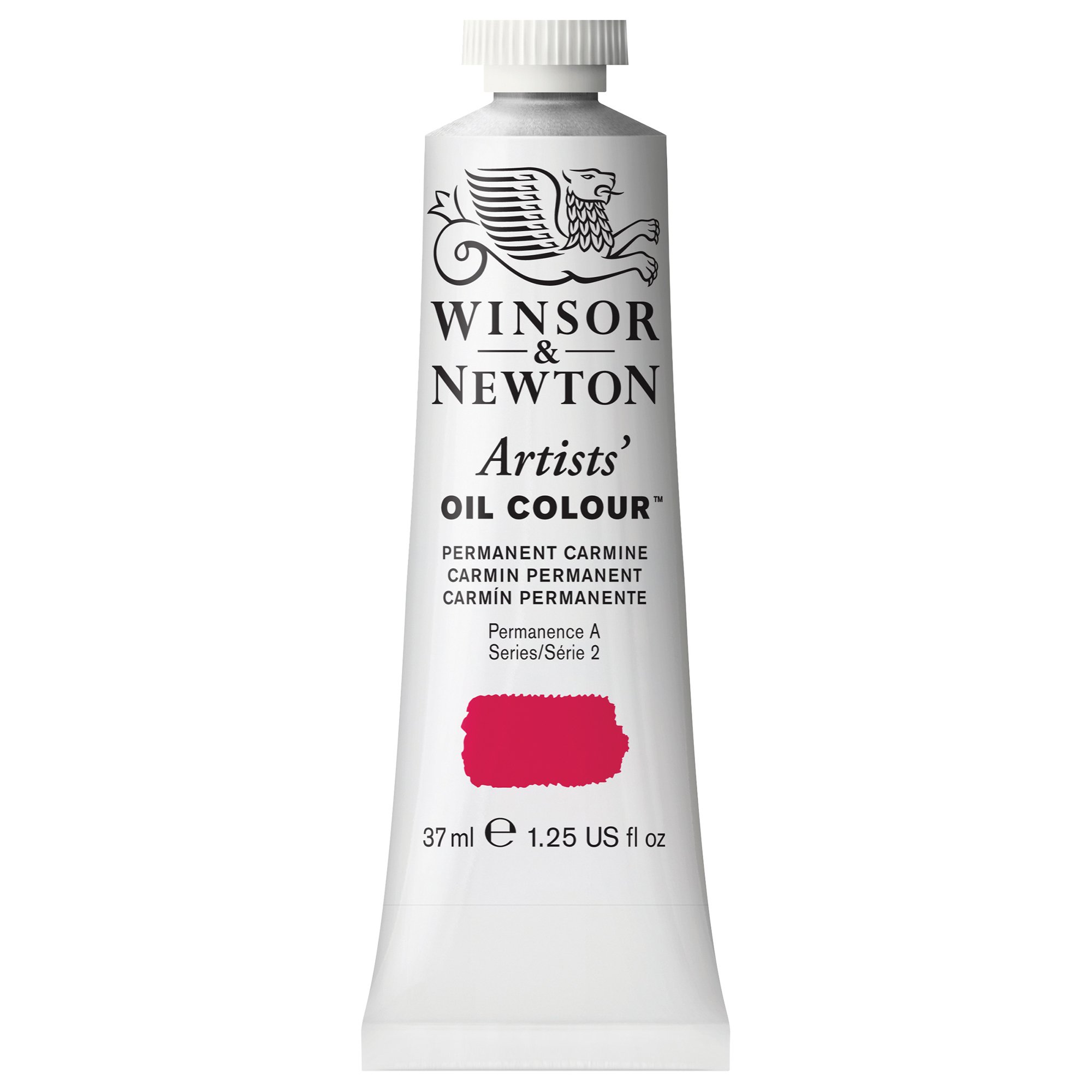 Winsor & Newton Artists' Oil Color Paint, 37-ml Tube, Permanent Carmine