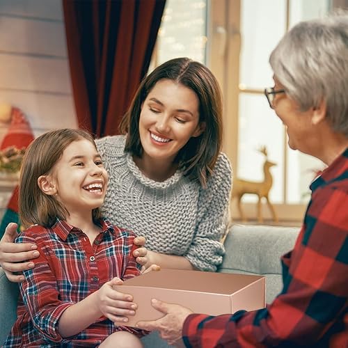 Miniatura 6 de Caja de regalo de 10 x 6 x 3 pulgadas con tapa de cierre magnético, caja de regalo para regalos, cajas de regalo de dama de honor, bonita caja de