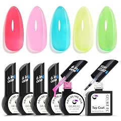 Gelike EC Gel Nail Polish - 6 in 1 Long Lasting Brush-On UV LED Cure Soak Off High