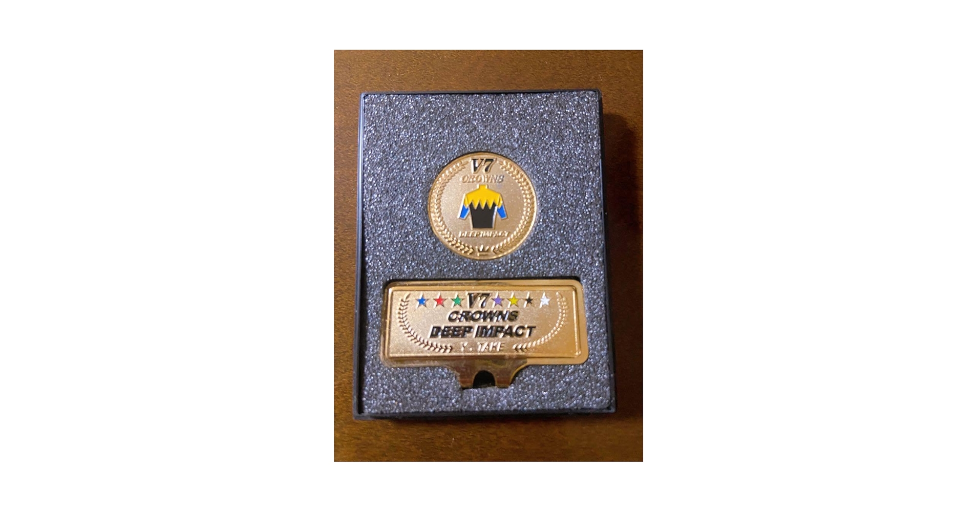 Amazon.co.jp: ディープインパクト ゴルフマーカー 7冠 競馬 JRA