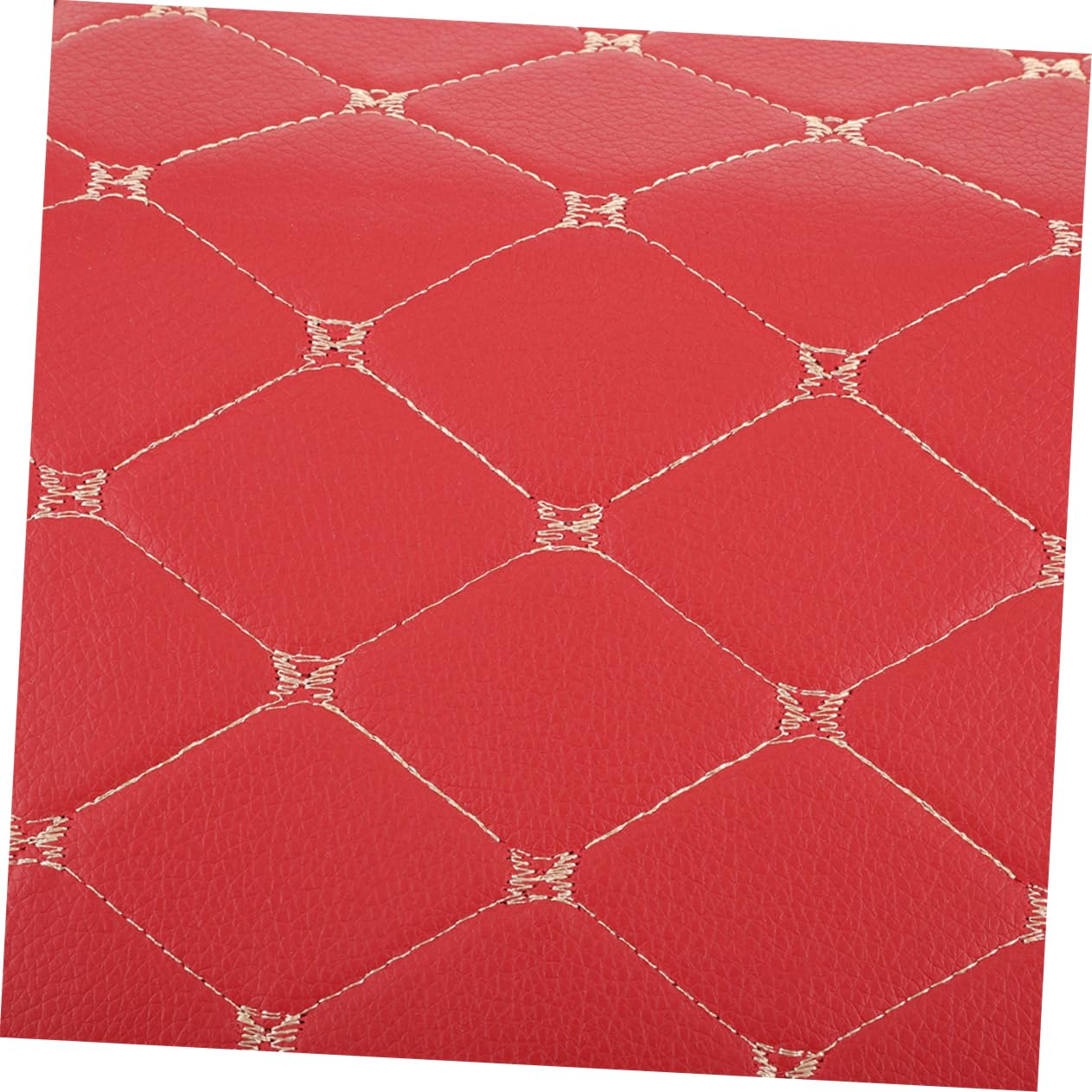 OUNONA Caja Organizadora de Maletero de Vehículo Plegable 2 Piezas Pu Rojo