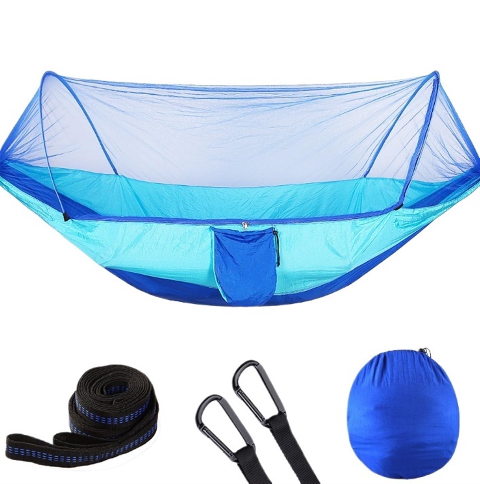 Amaca da Giardino Amaca da Campeggio con Zanzariera Amaca Doppia Portatile Leggera 290x140 Cm Amaca da Campeggio(D)