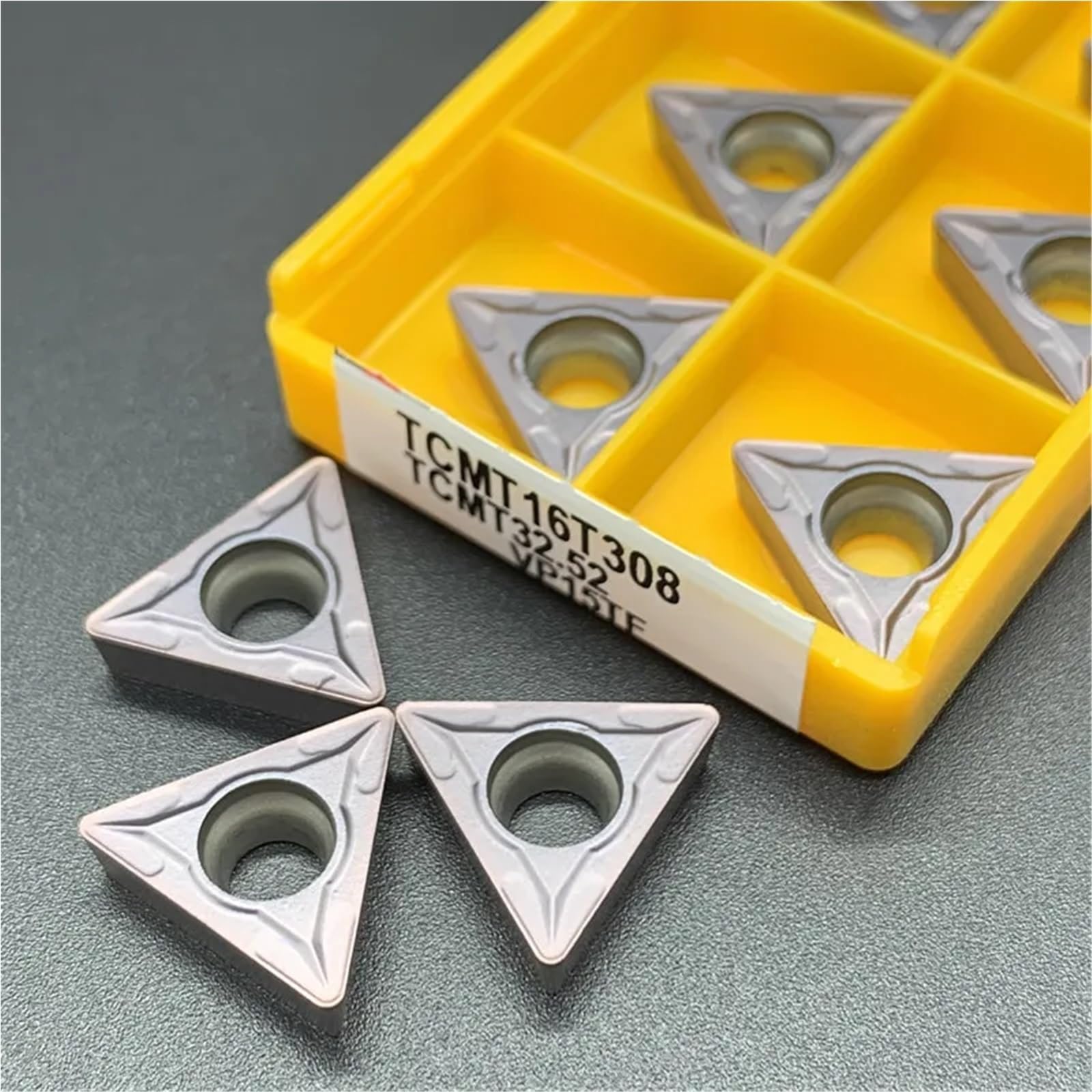płytka tokarska, 10 sztuk TCMT110204 TCMT16T304 TCMT16T308 UE6020 Wkładka z węglika spiekanego Tokarka Toczenie CNC Maszyna Narzędzie do cięcia 110204(TCMT16T308 VP15TF)