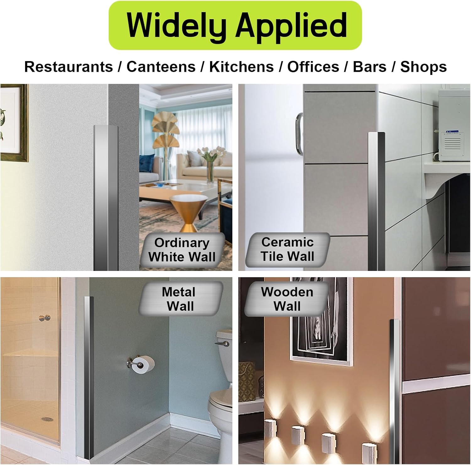 Stainless Steel Wall Corner Guards 2 x 2 x 48 inch, Pack of 2 L Metal Wall Corner Protectors 304 Steel Corner Trim with 90-Degree Angle for Wall Protection and Decoration