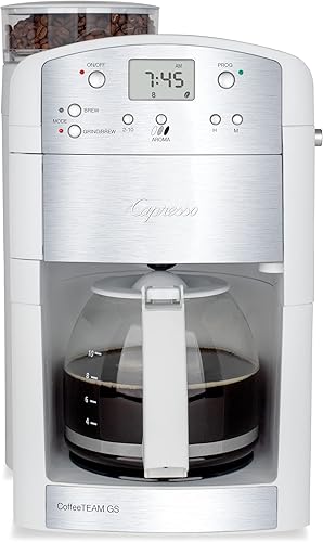 Capresso CoffeeTEAM GS 10-Cup Coffee Maker with Conical Burr Grinder