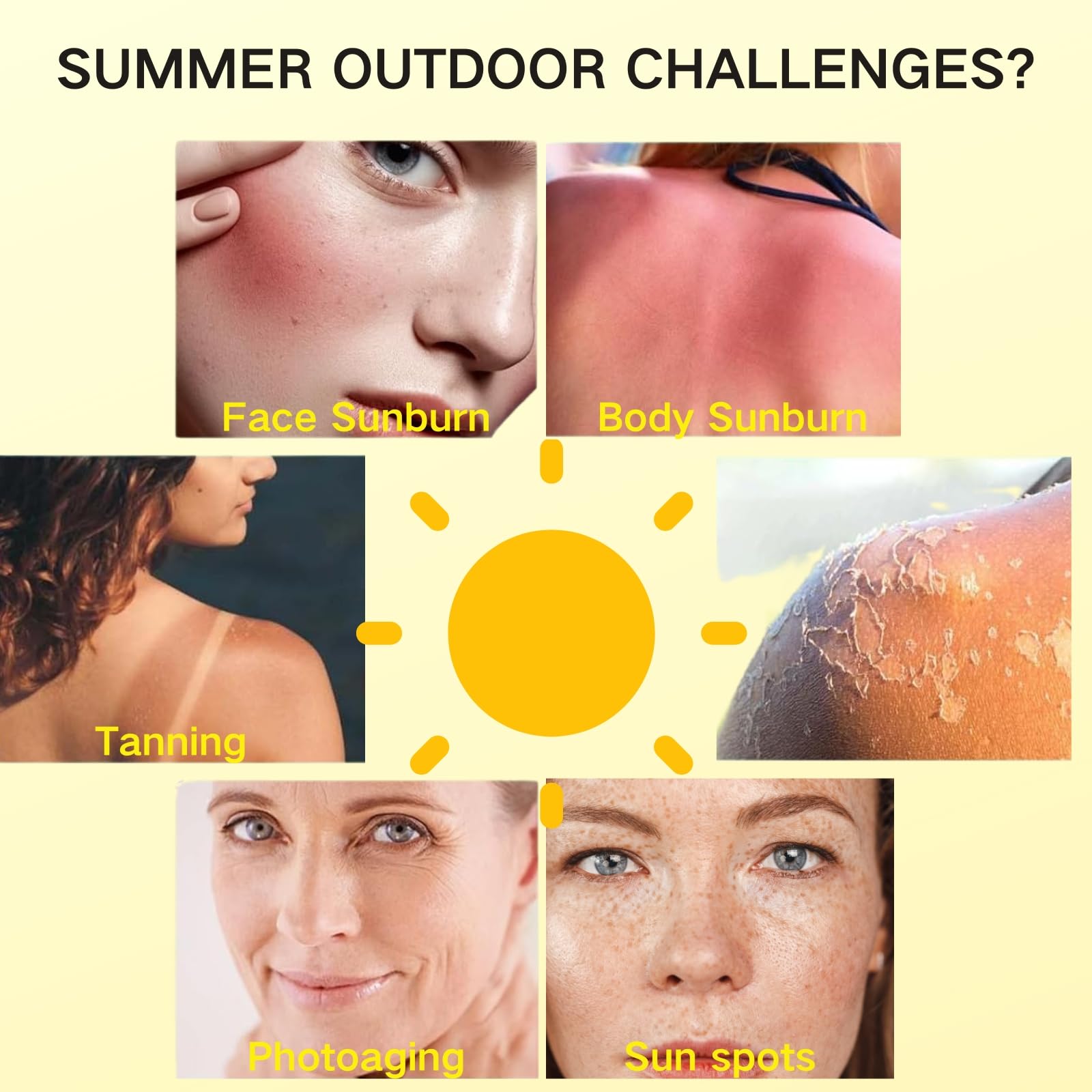 2PCS Sunscreen Stick, Mineral Sunscreen SPF 50 PA++++, Non-Sticky Water Resistant No White Cast Sun Cream for Face & Body - Image 2