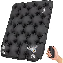 EULANT Inflatable Seat Cushion Lightweight Compact Stadium Seat Pad Camping Travel Air Seat Cushion for Airplane Hiking Bleachers Office Home Sports EventsBlack