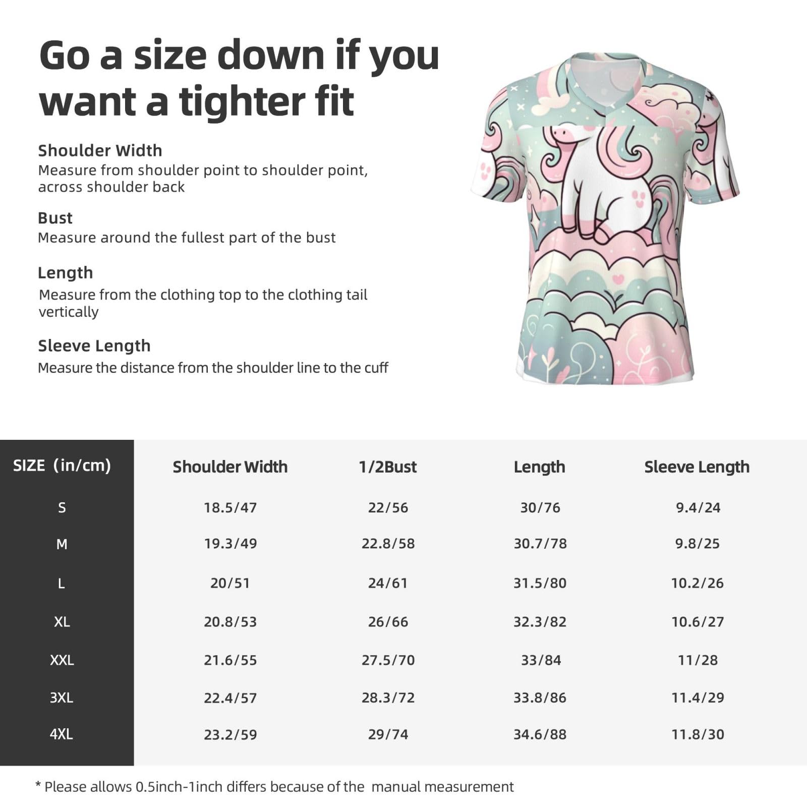 Stylish Athletic Sports Jersey Cute-Animal-Rainbow Men's Rugby Jersey 3X-Large