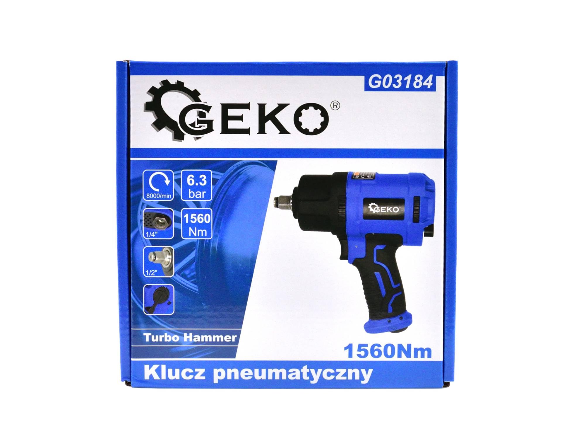 BSD Pneumatischer 1/2" Doppelhammer-Schlagschrauber mit 1560 Nm Drehmoment – Profi-Werkzeug für Werkstätten und Werkstattbedarf