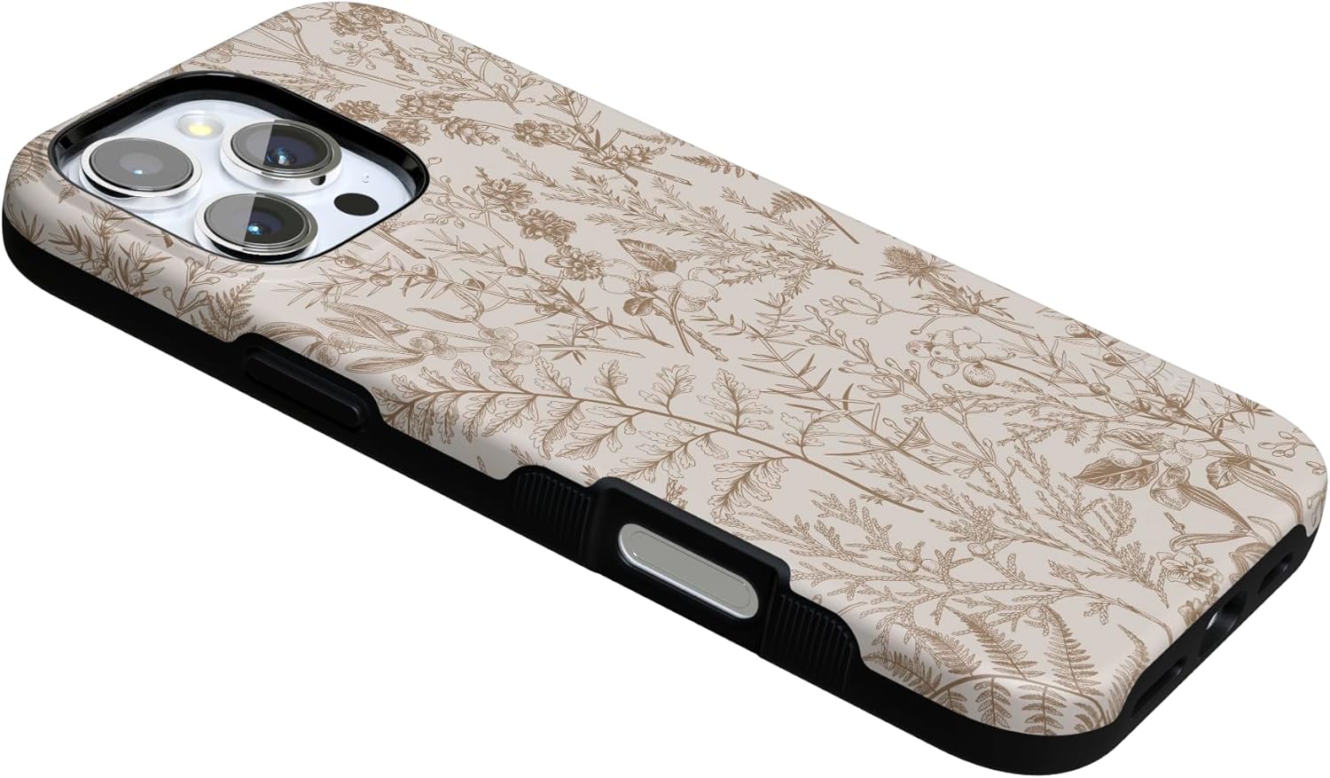 Casely iPhone 16 Pro Max Case | Beige Garden | Neutral Floral | Bold Protective Design | Compatible with MagSafe - Image 6