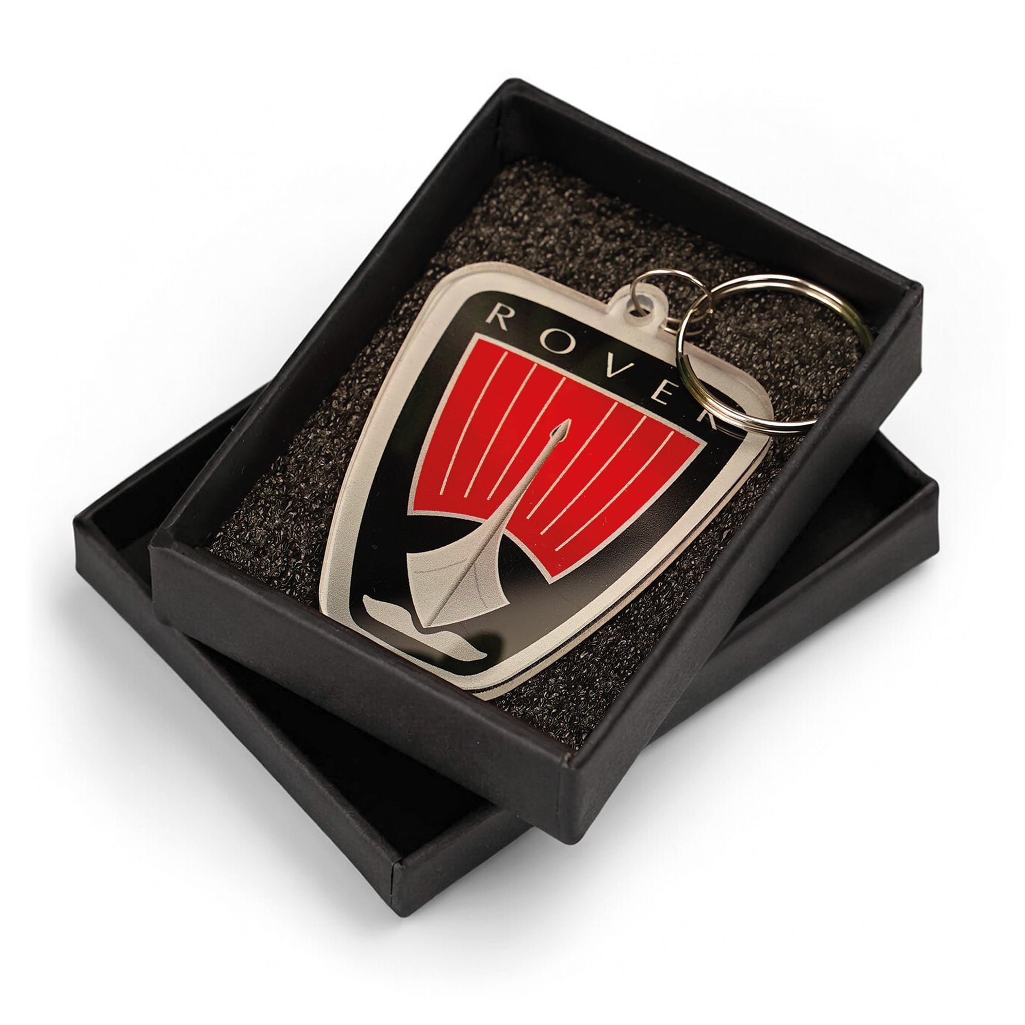 Rover Badge Keyring Classic British 2000s Car Keychain OFFICIAL LICENCED PRODUCT (Gift Box Packaging)