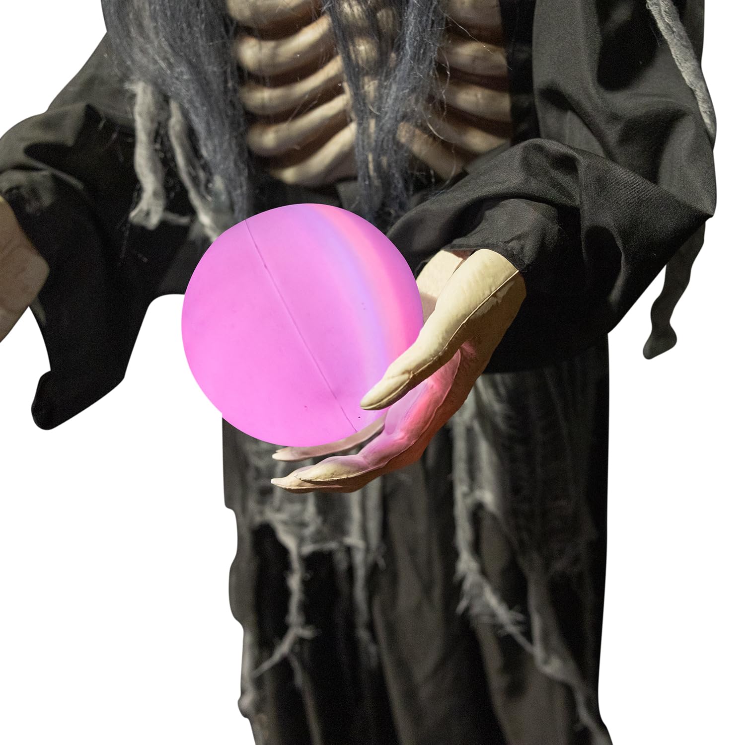 Amscan - Animatronic Animierte Stehende Hexe mit Wahrsagekugel