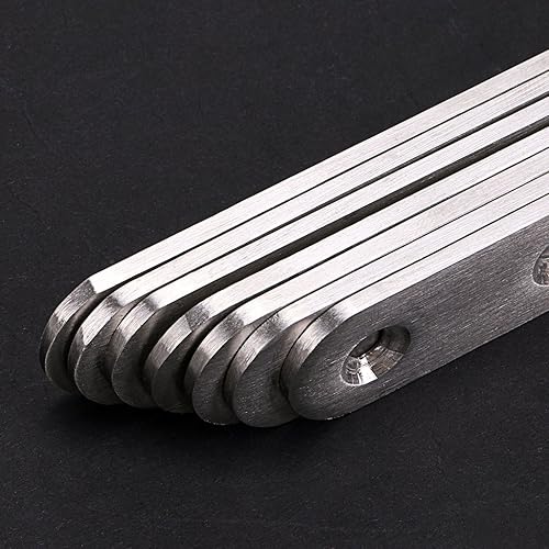 Miniatura 23 de Sumnacon 8 placas planas de acero inoxidable – Placa de reparación resistente de 4 pulgadas, soportes de esquina recta, conectores de reparación