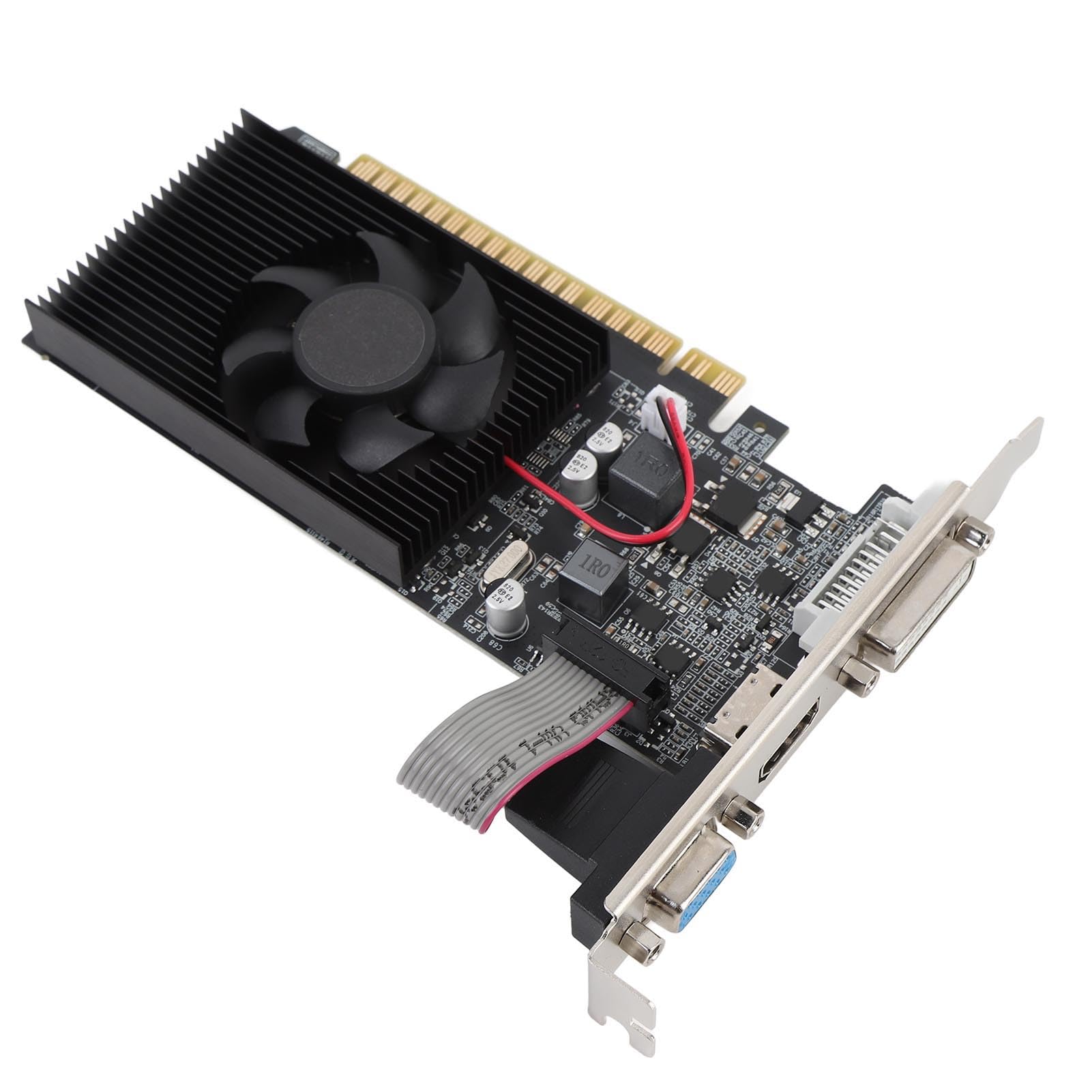 Generic Karta Graficzna do Gier Wydajna pamięć Wideo 2 GB DDR3 do Komputera Stacjonarnego Interfejs Multimedialny HD Port VGA DVI dla Entuzjastów Gier Metalowy materiał PCB