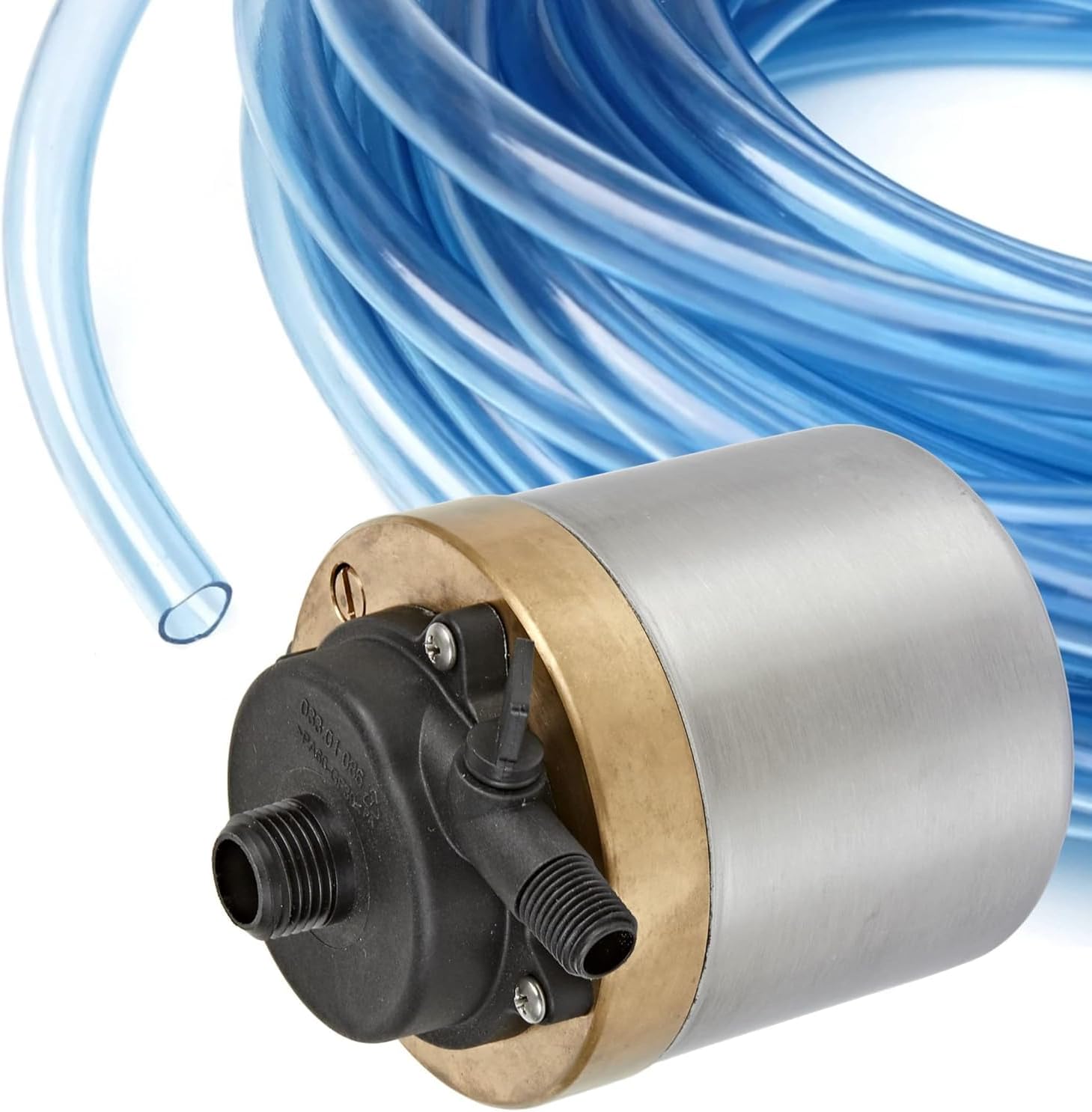Little Giant S580PT-20 115 Volt, 740 GPH Oil-less Stainless Steel and Bronze Direct Drive Pump for Fresh or Salt Water Ponds or Fountains, Steel, 517100002