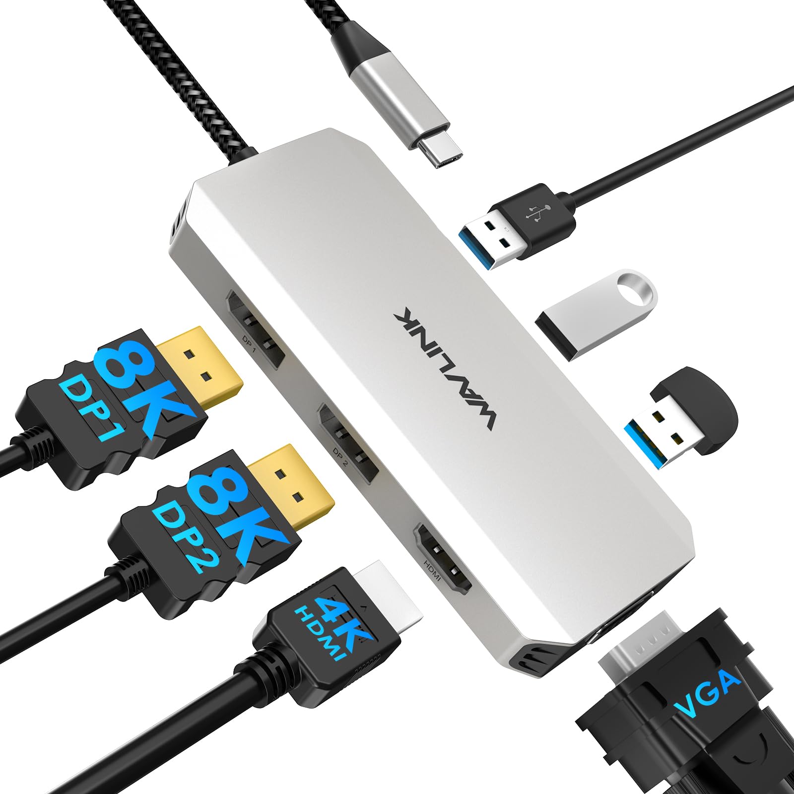 Amazon | WAVLINK USB Cラップトップドッキングステーション