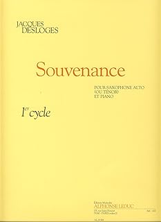 Desloges: Souvenance (cycle 1) Saxophone Alto Ou Tenor