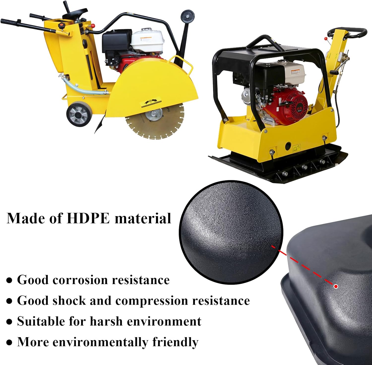 General Gas Fuel Tank Compatible with GX270 GX340 GX390 Harbor Freight Predator 420cc HDPE Never Rust Anti-vibration Oil Tanks Boat Engine Replacement Parts 17510-ZE3-030ZA