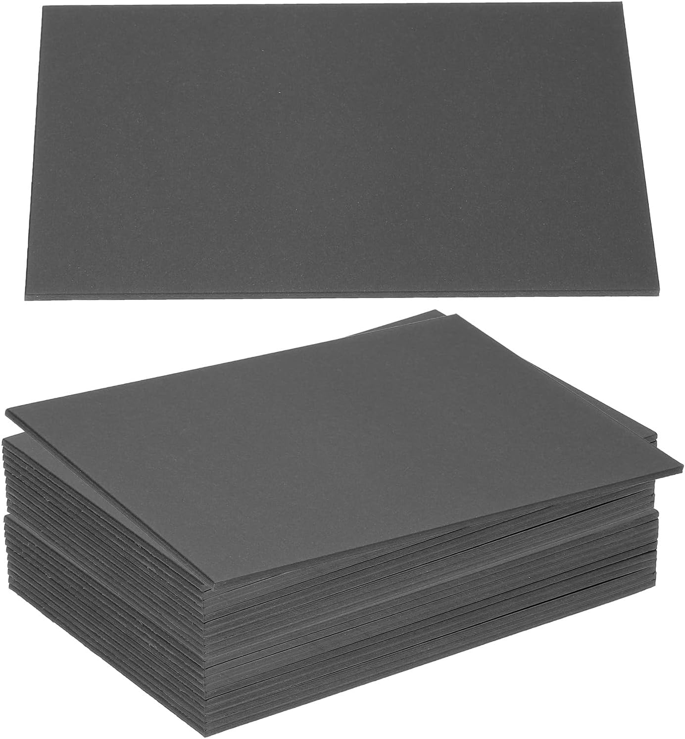 11 pcs PATIKIL 12.5x10x0.1\" Chipboard Sheets,  105PT Thick Book Board Binders Board Sturdy Bookbinding Supplies for Book Binding Cover, Black 12.5x10x0.1\" Black