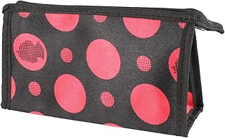 Ruilogod Mujer Portátil Negro Rojo Puntos Cír...