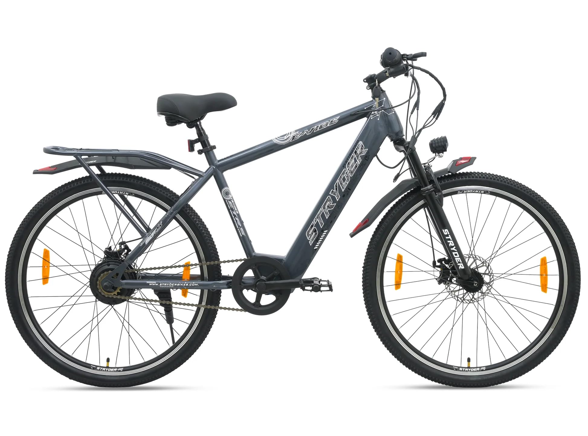 Stryder 27.5T E Vibe Electric Cycle for Men & Women with Carrier (5.3–6 Ft)