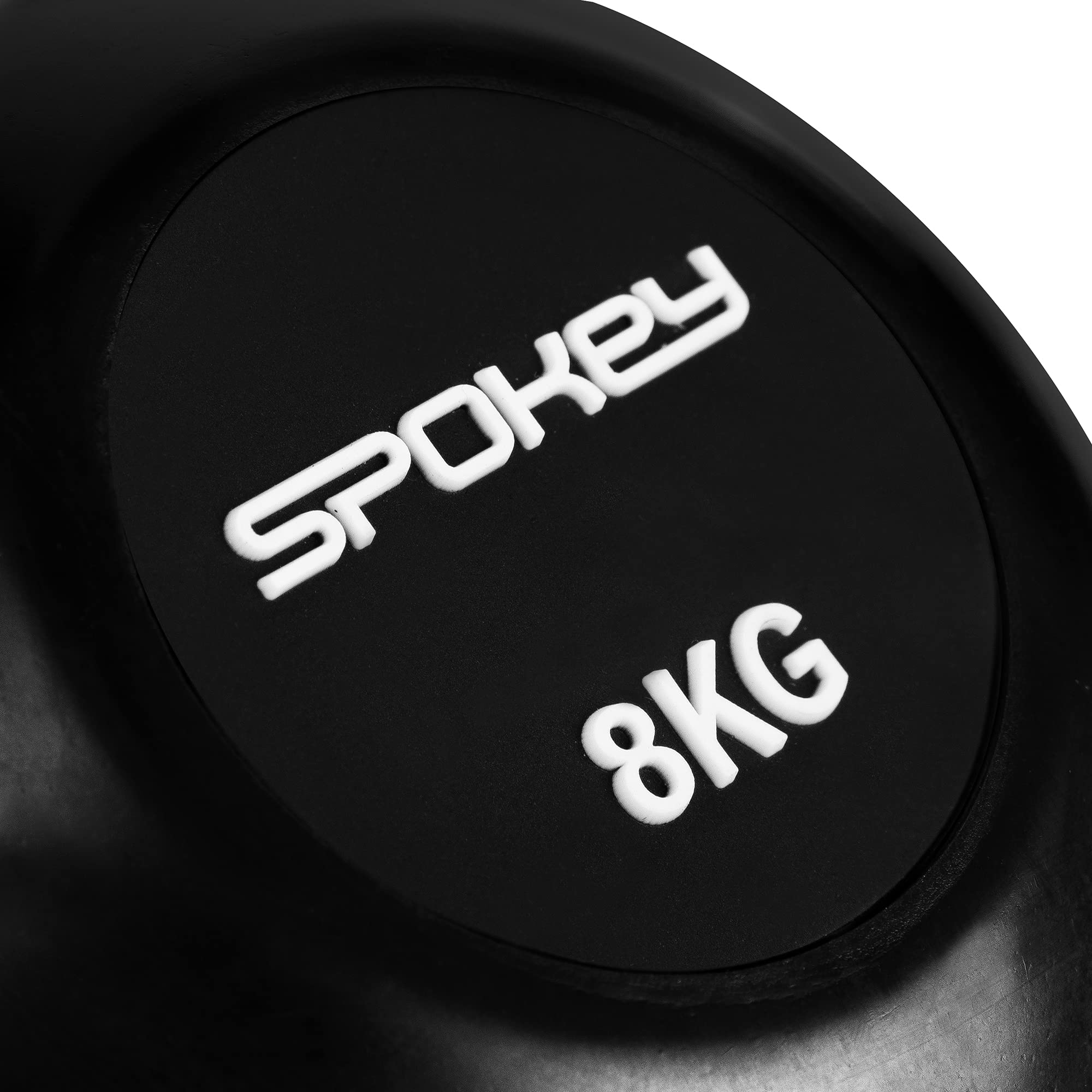 SPOKEY Scales LUX Kettlebell 12 Kg – Gusseisen Mit Gummibeschichtung & Chromgriff Für Krafttraining