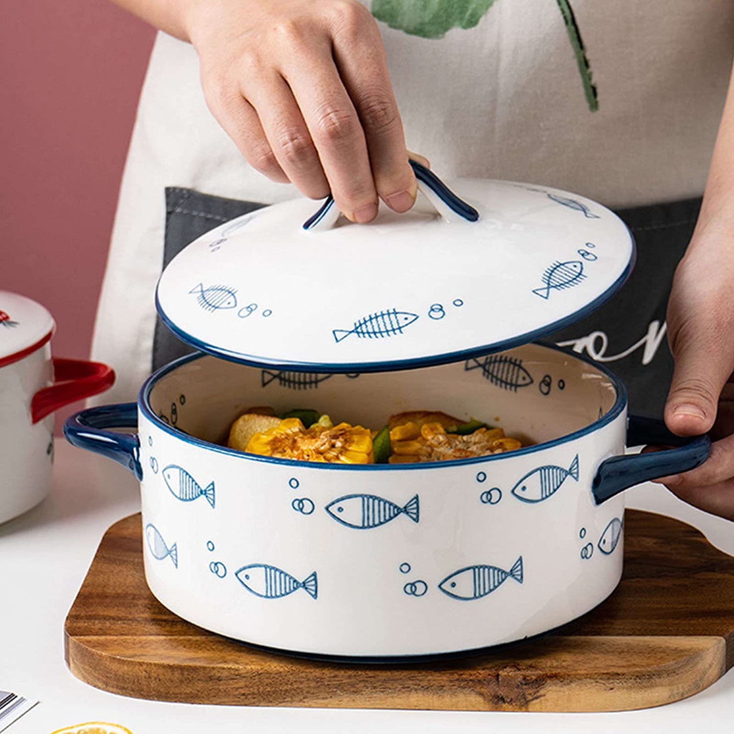 Bols à soupe en céramique, bols à tasse for petit-déjeuner, bol à nouilles, bol à soupe à l'oignon avec couvercle et poignée, bol à ramen en céramique avec couvercle, bol à petit-déjeuner coloré, bol