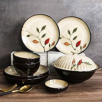 Amazon.com: Dishes/Plate/Bowl Set,16 Piece Dinnerware Set