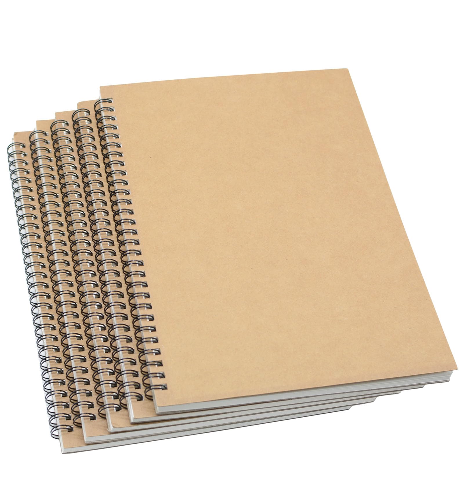 JofoceJAPCHET 6 Pack A4 Spiral Sketch Book 30 Sheets / 60