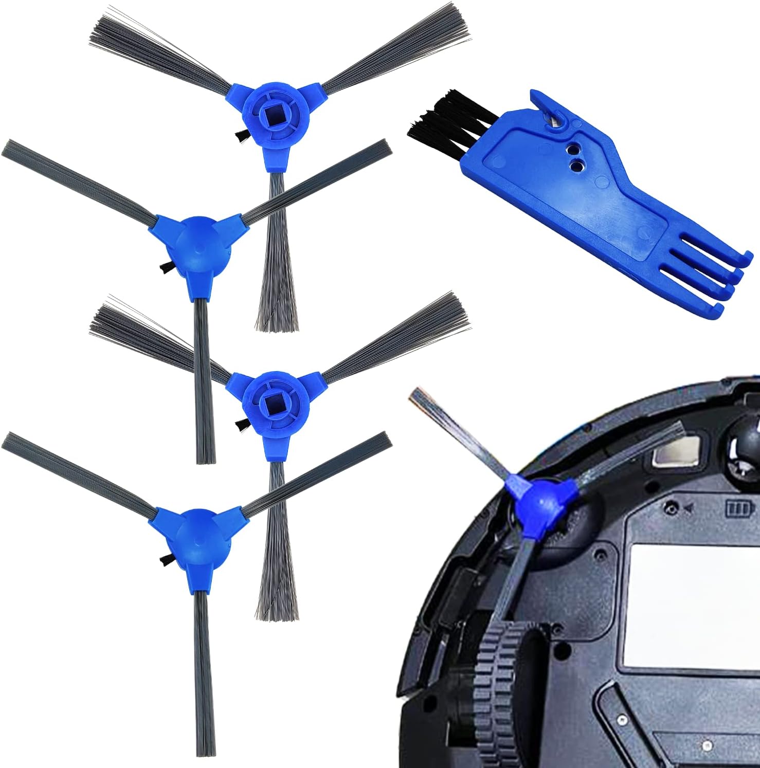 Lechengjia Robovac Replacement Side Brush, Robotic Vacuum Cleaner