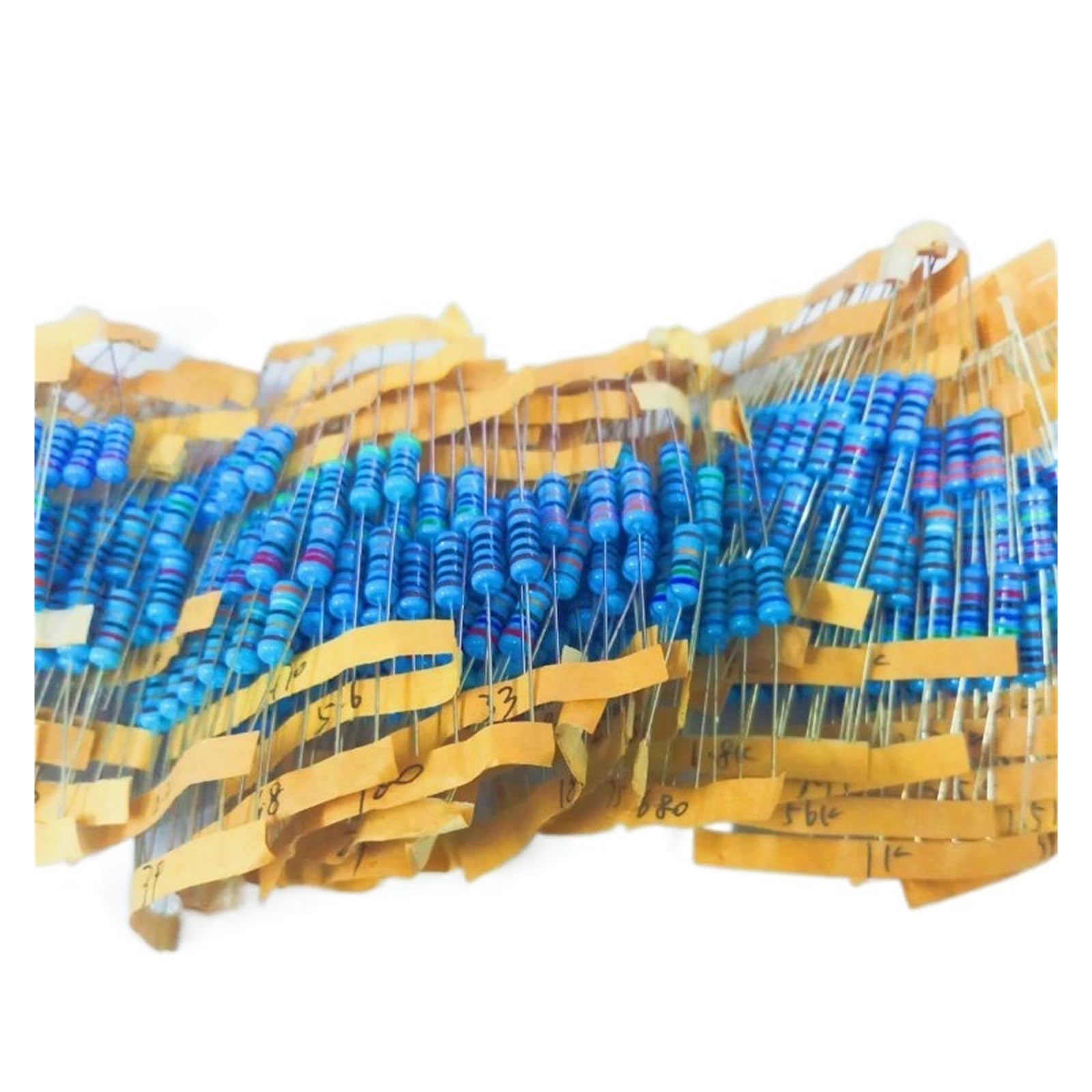 Kit resistenze 640Pcs 1W 1% 64Valori 1~2.2M Ohm Kit resistore a Film Metallico