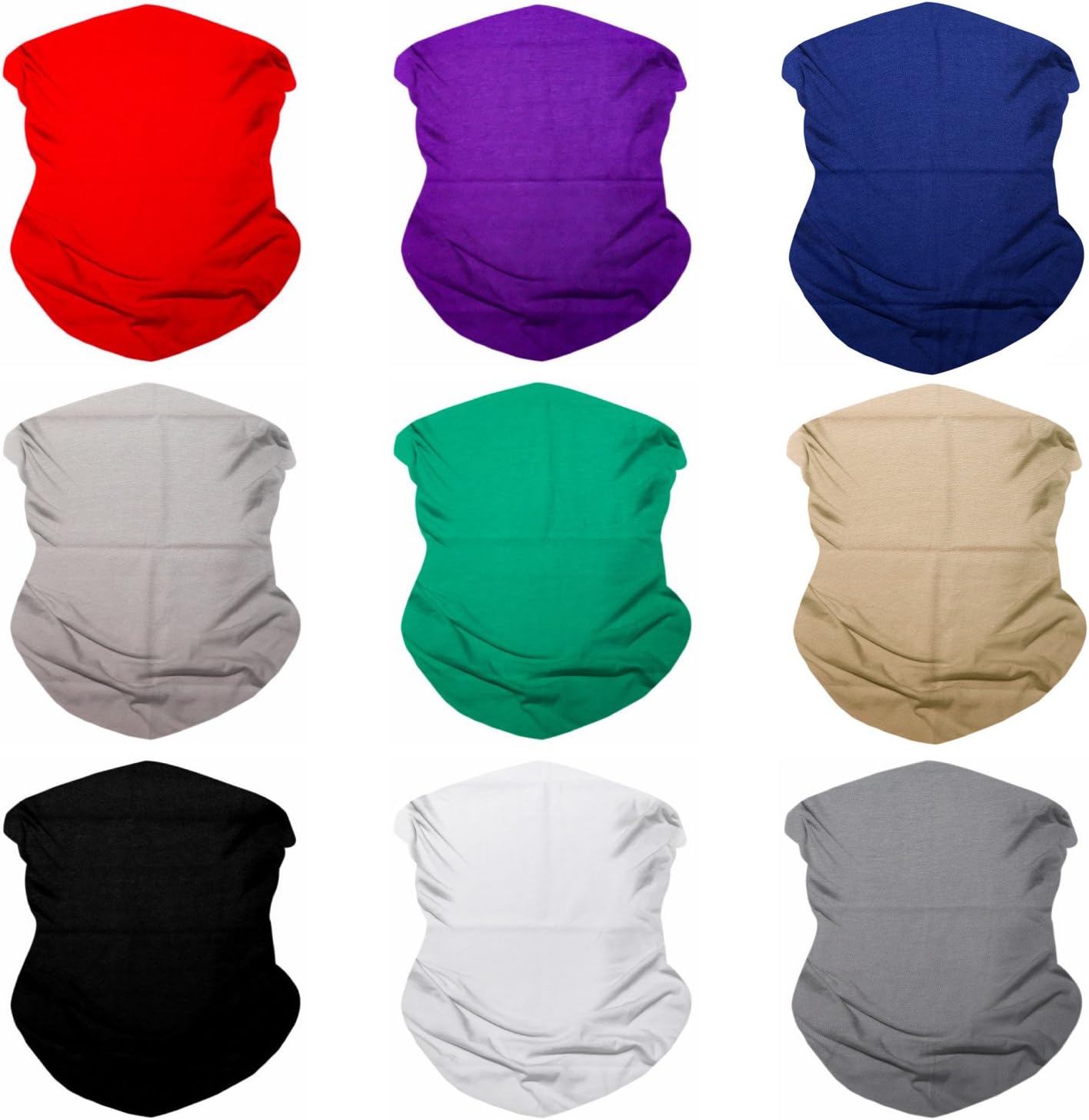 Sojourner Neck Gaiter, Bandana, Buff (9 Pack) - Face Cover for Men, Women, and Teens - Neck Warmer UV Sun Protection Gator image 2