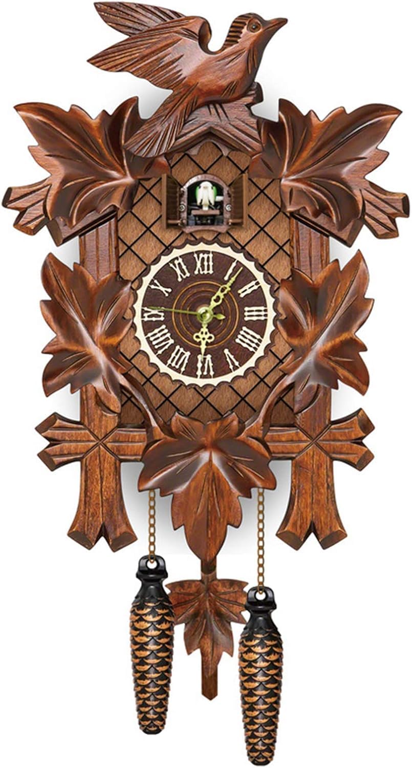 Zegar Z Kukułką, Retro Drewniany Zegar ścienny, Dom Swinging Cuckoo Wall Clock, Budzik Do Salonu, Biura, Gabinetu, Sypialni, Hotel, A