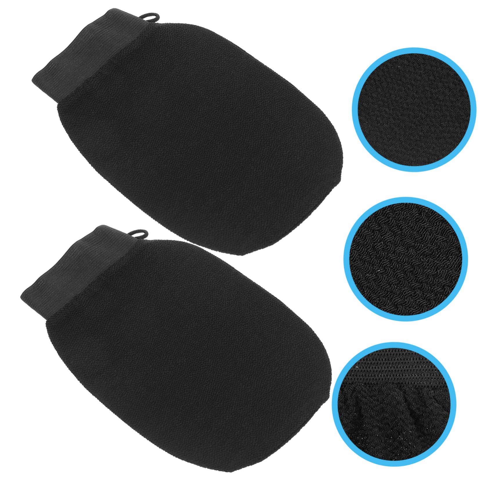 Healvian 8 Piezas Guantes Exfoliantes Guante De Ducha De Yute Cuerpo Guante De Ducha De Baño Guante De Exfoliación Corporal Toalla De Limpieza Mitones Chica Seda Artificial Toallita De Baño