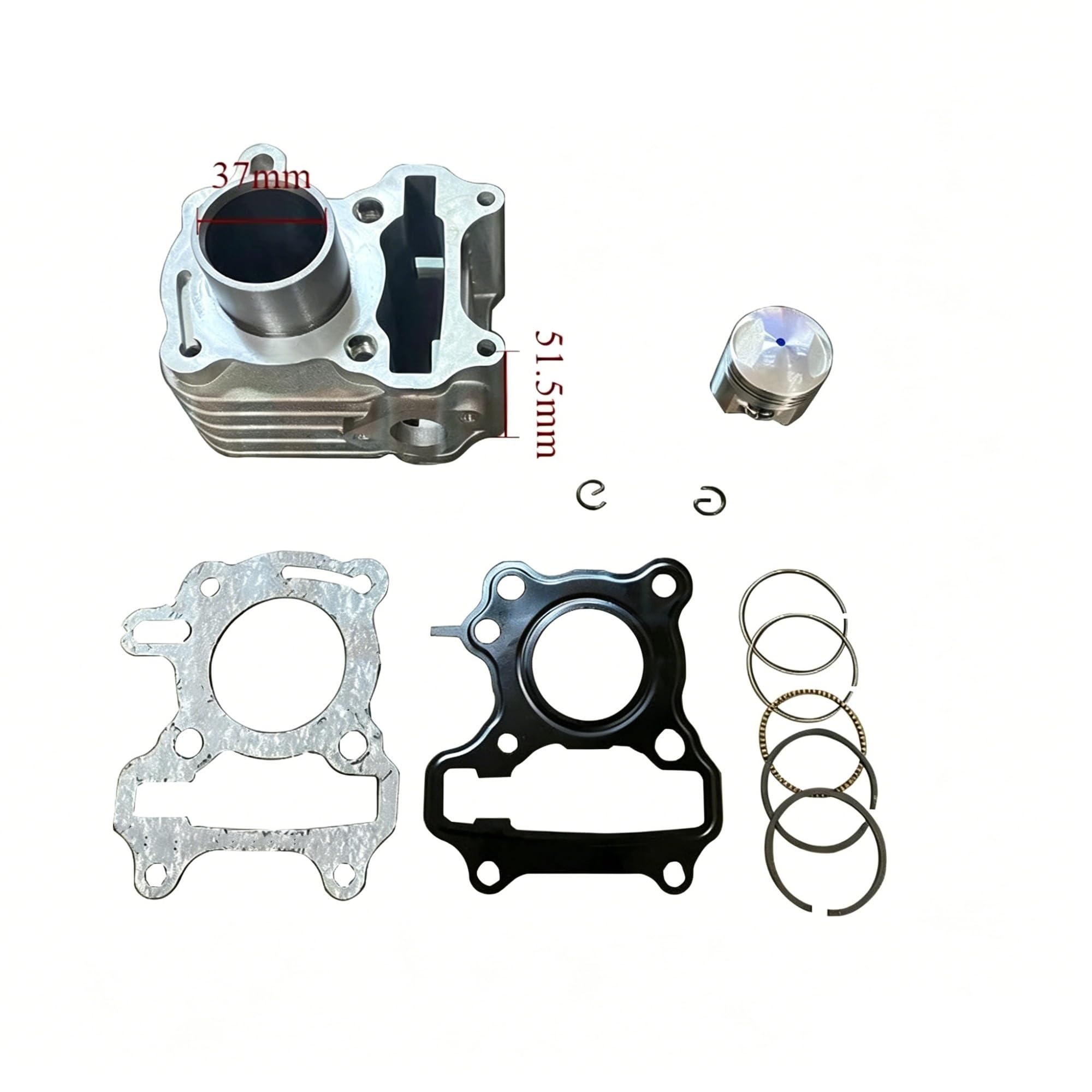 Cilindro Motosierra Motor Para Peugeot Para AWA 4 Para Carrera 37mm Pieza De Motor Kit De Cilindro 50CC Pistón