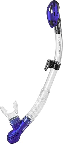 Miniatura 6 de Phantom Aquatics Rapido Boutique Collection Clareza - Juego de esnórquel seco de tres ventanas de cristal templado, ideal para máscara de viaje y