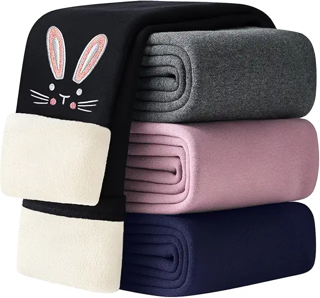 Legging Polaire Chaud Hiver pour Fille - Pantalon Coton Confortable