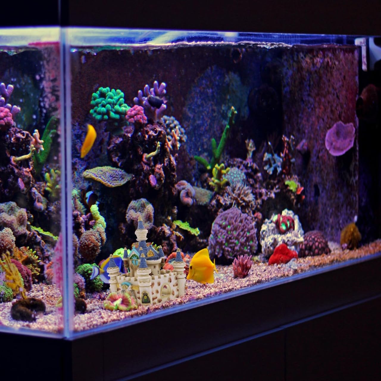 Balacoo Acquario Resina Castello Decorazione Pesce Serbatoio Castello Romano Cave Nascondiglio Betta Pesce Ornamento Accessori