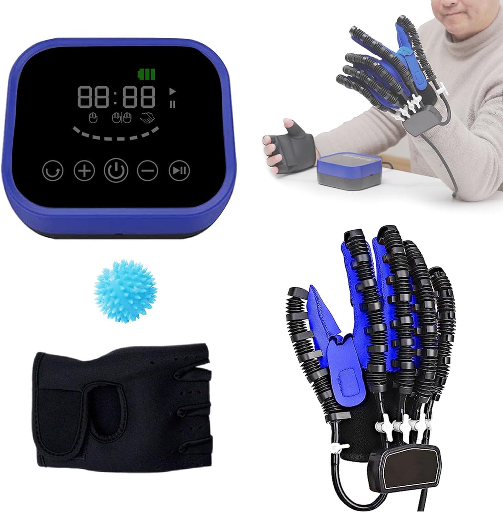 Attrezzatura per Il Recupero degli Esercizi per Il paziente e la Mano, Guanti robotici per la Riabilitazione autodidattica, Attrezzatura per la Riabilitazione (Right L)