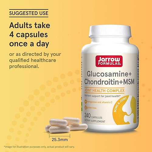 Miniatura 6 de Sumplemento Jarrow Formulas glucosamina condroitina y MSM GCM240 1 1